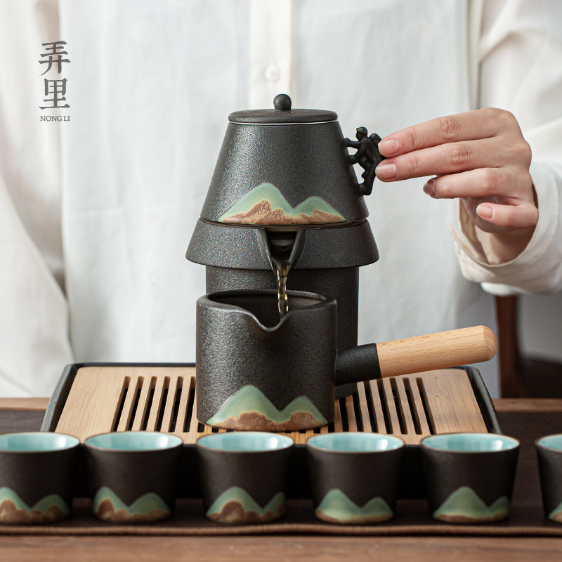 Japanese Tea Set - Automatic & Traditional Kung Fu Style Teacup Set for Home Use - Image 3
