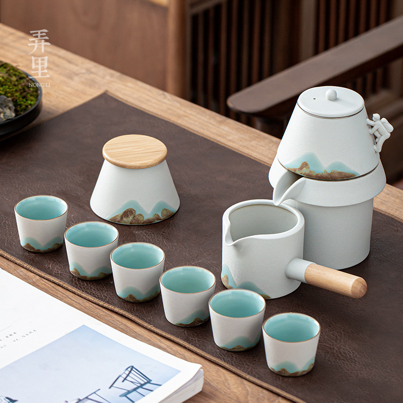 Japanese Tea Set - Automatic & Traditional Kung Fu Style Teacup Set for Home Use - Image 4