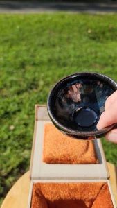 Tears Tenmoku Tea Cup | Handmade Jian Zhan Teaware | chinesetea4u photo review