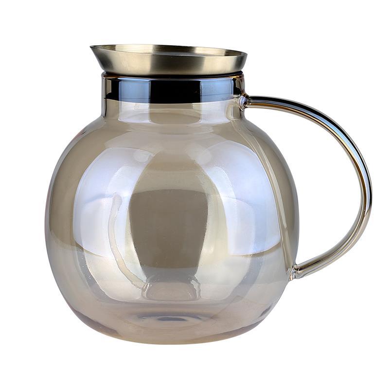 Glass Tea Set - 5-Piece Clear Glass Teapot and Teacup Set for Home Kitchen and Living Room Use - Image 4