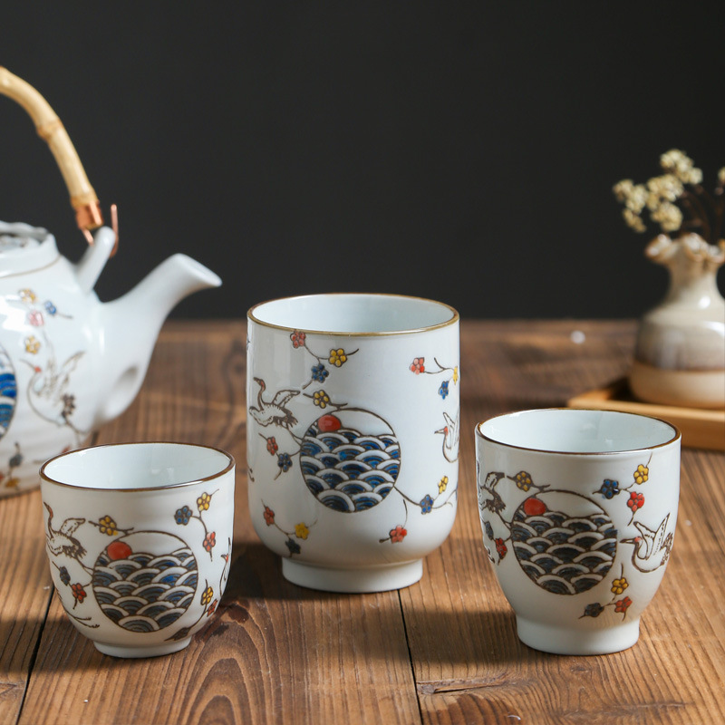 Hand-Painted Japanese Porcelain Tea Set - High-Temperature Resistant Utensils - Image 5