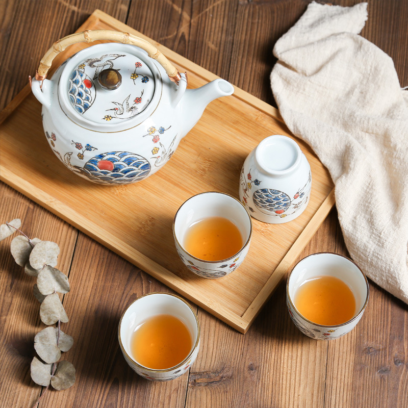 Hand-Painted Japanese Porcelain Tea Set - High-Temperature Resistant Utensils - Image 2