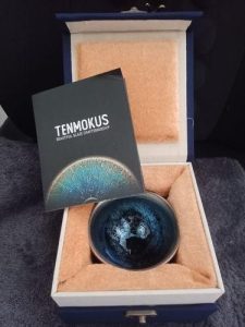 Peacock Tenmoku Tea Cup - Handmade Jian Zhan, High-Quality Pottery photo review