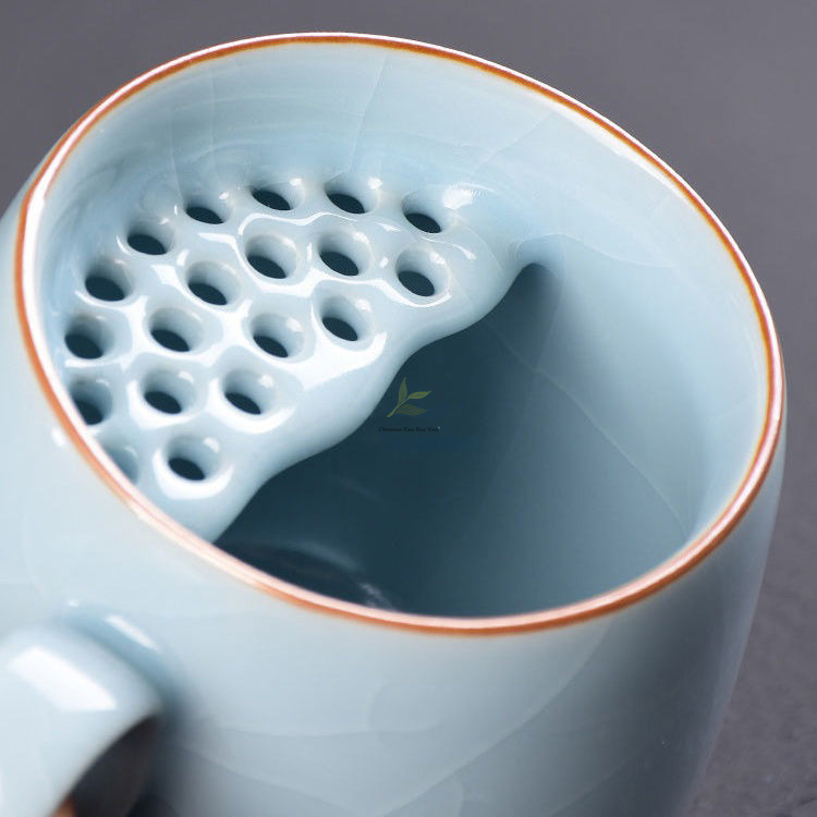 Ice Crack Five Kiln Chinese Porcelain Tea Bowl - Image 11