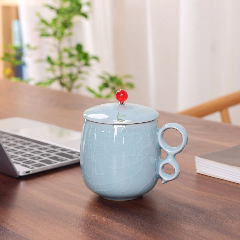 Ice Crack Five Kiln Chinese Porcelain Tea Bowl - Image 15