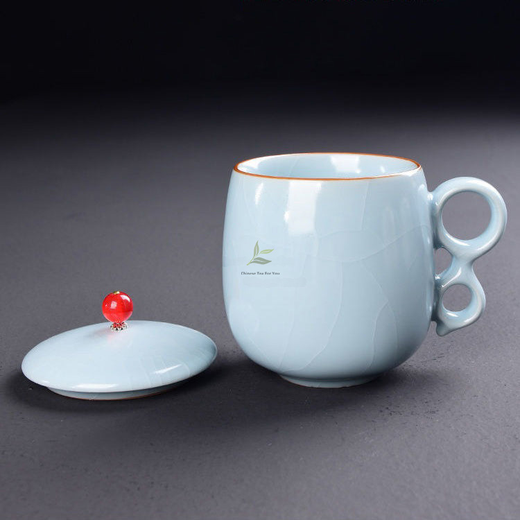 Ice Crack Five Kiln Chinese Porcelain Tea Bowl - Image 14