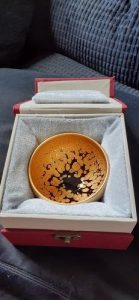 Gold Handmade Jianzhan Tenmoku Tea Cup photo review