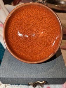 Orange Jian Zhan Ceramic Tea Cup - Handmade Artisan Tenmoku Pottery photo review