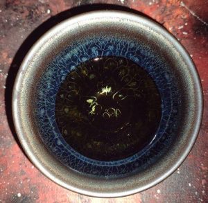 Peacock Tenmoku Tea Cup - Handmade Jian Zhan, High-Quality Pottery photo review