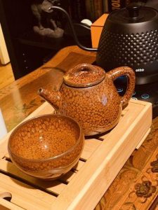 Orange Jian Zhan Ceramic Tea Cup - Handmade Artisan Tenmoku Pottery photo review