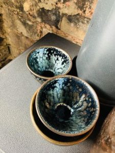 Peacock Tenmoku Tea Cup - Handmade Jian Zhan, High-Quality Pottery photo review