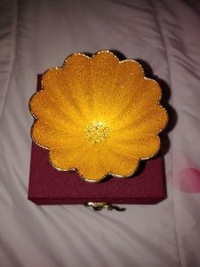 Golden Flower Tenmoku Tea Cup - Handmade Artisan Tea Ware for Tea Enthusiasts and Collectors photo review