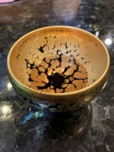 Gold Handmade Jianzhan Tenmoku Tea Cup photo review