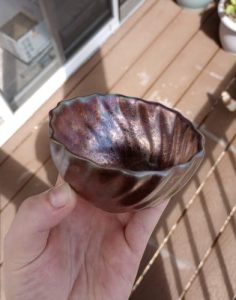 Rose Gold Handmade Jianzhan Tenmoku Tea Bowl photo review