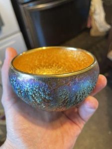 Golden Magic Tenmoku Tea Cup - Handcrafted with Precision photo review