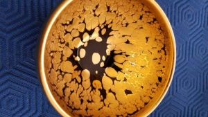 Gold Handmade Jianzhan Tenmoku Tea Cup photo review