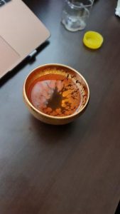 Gold Handmade Jianzhan Tenmoku Tea Cup photo review