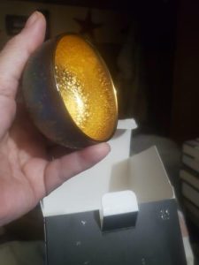 Golden Magic Tenmoku Tea Cup - Handcrafted with Precision photo review