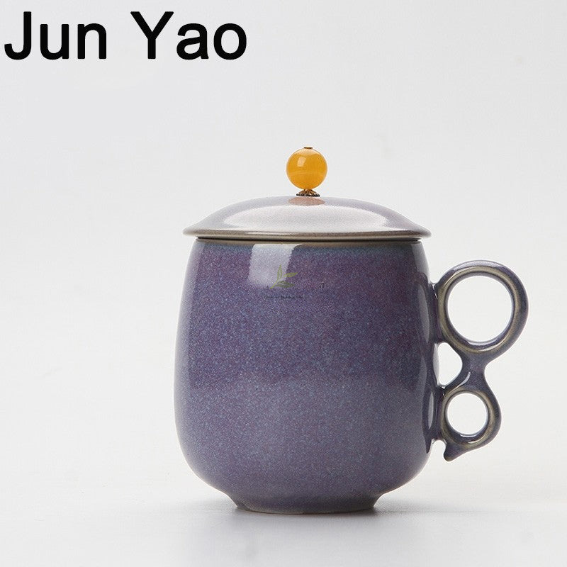 Ice Crack Five Kiln Chinese Porcelain Tea Bowl - Image 12