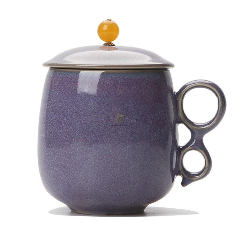 Ice Crack Five Kiln Chinese Porcelain Tea Bowl - Image 9