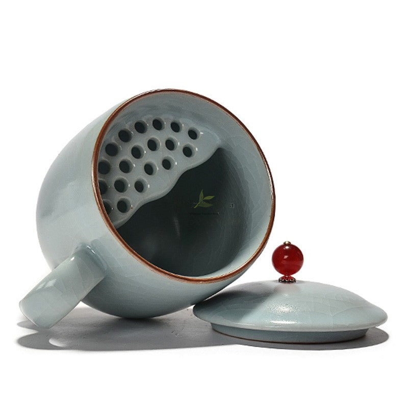 Ice Crack Five Kiln Chinese Porcelain Tea Bowl - Image 13