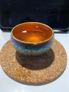 Golden Magic Tenmoku Tea Cup - Handcrafted with Precision photo review