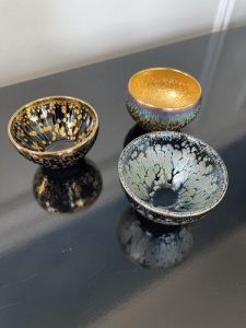 Gold Handmade Jianzhan Tenmoku Tea Cup photo review