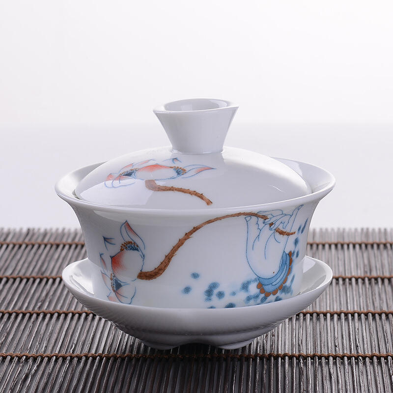 Authentic Chinese Kung Fu Tea Set for Tea Lovers - Includes Ceramic Teacups, Teapot, and More - Image 2