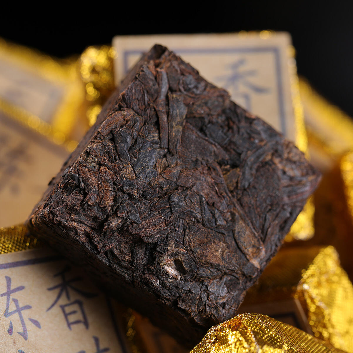 500g Yunnan Pu Erh Tea-Fermented Small Gold Bricks - Image 2