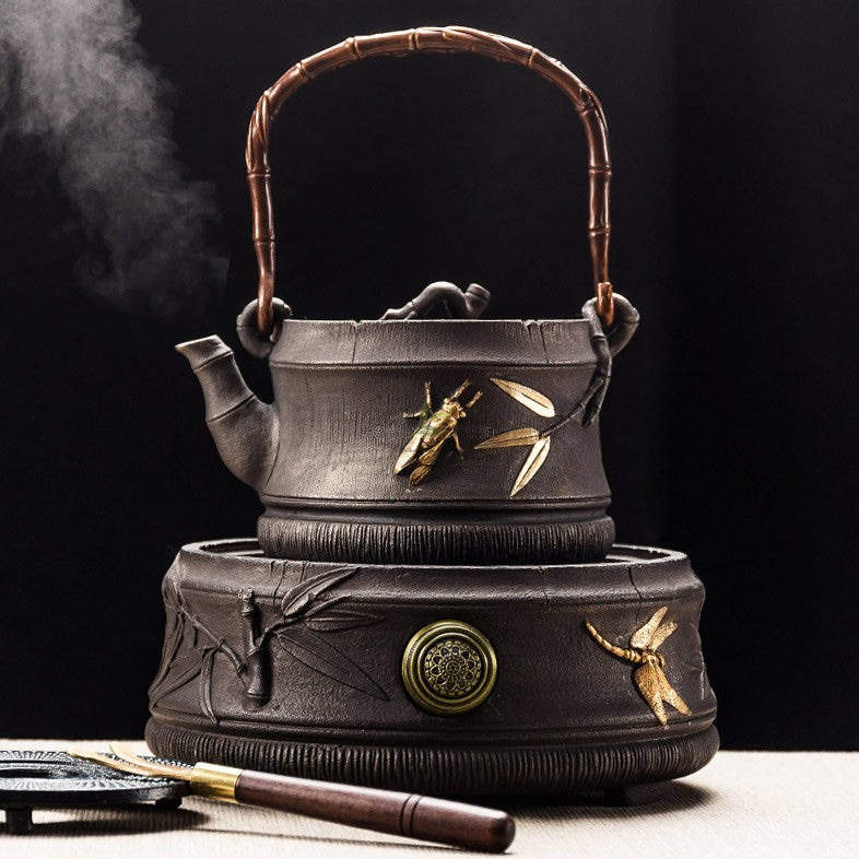 Cast Iron Teapot with Induction Stovetop - Image 2